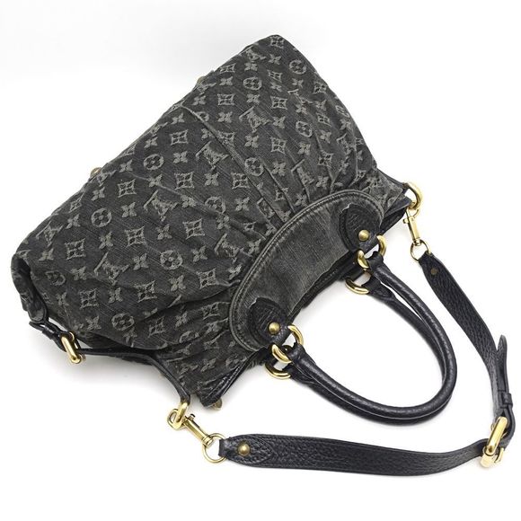 Louis Vuitton Monogram Denim Neo Cabby MM Noir 2WAY Black - Picture 4 of 10